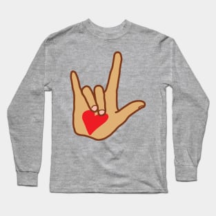 Sign Language Symbol I Love You Long Sleeve T-Shirt